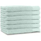 Linnick Diamond Badstof Handdoek 60x110cm - soft green - set van 6