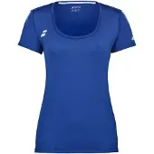 Babolat Play Short Sleeve T-shirt Blauw XL Vrouw