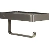 Ben Mykanto toiletrolhouder 18,8x10x9cm geborsteld zwart