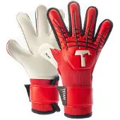 T1tan Red Beast 3.0 Junior Goalkeeper Gloves With Finger Protection Rood 5 Kinderen