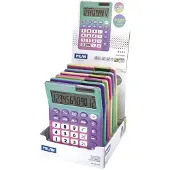Milan Display Box 6 Sunset 12 Digit Calculators Zilver