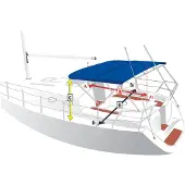 Lalizas Athens Awning Blauw 180 x 180 x 155 cm