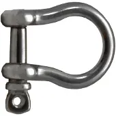 Talamex Shackle 10 Units Zwart 5 mm