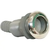 Marine Town Stainless Steel Pvc Thru-hull 38 Mm Zilver