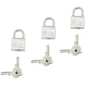 Euromarine Padlock Set 30 Mm 3 Units Zilver