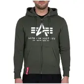 Alpha industries Sweatshirt olijfgroen / wit