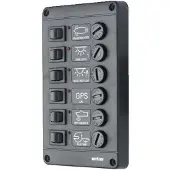 VETUS P6 Fuses Switches Panel Zwart 12V