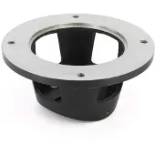 VETUS Aluminium Bow75+95 Ral9005 Intermediate Flange Zwart,Goud