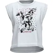 Pepe Jeans Pepe Jeansvoor vrouwen. PL505591 Bianca T-shirt wit (M), Casual, Katoen, Korte mouwen, Duurzaam