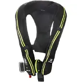 Baltic Compact 100 Auto Harness Inflatable Life Jacket Zwart 30-110 kg