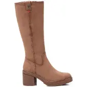 Refresh Refreshvoor vrouwen. 17129603-TAUPE Bruine laarzen 171296 -Helphoogte 7cm (38), 5 tot 8 cm, Ritssluiting, Casual