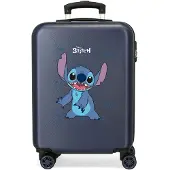 Disney Disneyunisex. 4381143 Cabinekoffer Happy Stitch stijf 55 cm marine (OSFA), Casual, ABS/polycarbonaat, Marineblauw