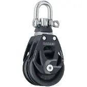 Harken Element Double Swivel Block 60 Mm Zilver