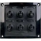 Talamex Switchpanel 6 Fuses Zwart