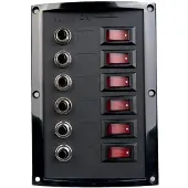 Talamex Switch Panel Circuit Breaker Zwart