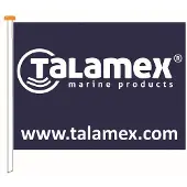 Talamex Flag Wit,Blauw 100 x 150 cm