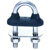 PLASTIMO Long U-bolt 5 Units Zwart,Zilver 10 mm