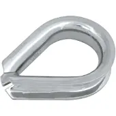 Lalizas 316 Stainless Steel Rope Thimble Zilver 25 mm