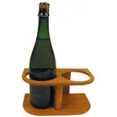 Bamboo 2 Bottle Bottle Holder Bruin 95 mm