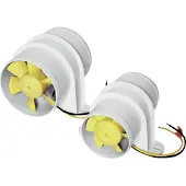 SHURFLO In Line Fan 5.5a 12v Geel 100 mm