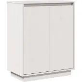 vidaXL Dressoir 60x34x75 cm massief grenenhout wit