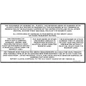 Bernard Engraving Illegal Dumping Plaque Wit
