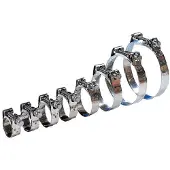 VETUS Rvs304 Heavy Duty D Hoseclamp Zilver 174-187 mm