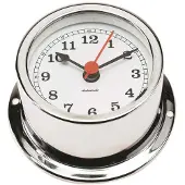 Autonautic Instrumental R72c Nautical Quartz Clock Zilver