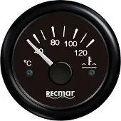 Recmar 40-120ºc Water Temperature Indicator Zwart 51 mm