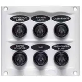 Bep Marine Waterproof Panel With 6 Switches Zilver