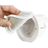PLASTIMO Chrome Flex Round Box Shower Transparant