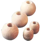 Talamex Parrel Beads 10 Units Beige 32 mm
