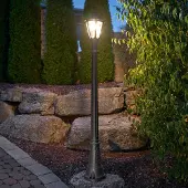 Fumagalli 1891 LED lantaarnpaal Artu Rut, zeewaterbestendig, IP55 Rut, zwart, Kunststof