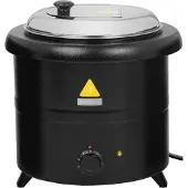 Royal Catering Thermoskan, elektrische soepketel, 13 liter, 600 watt, zwart