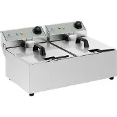 Royal Catering Elektrische dubbele frituurpan, 2 x 5 liter