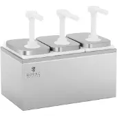 Royal Catering Sausdispenser - 3 pompen - 3 x 2 L