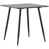 Ebuy24 Polar eetkamertafel 75x75 cm zwart.