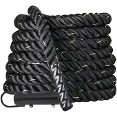 Softee Functional Battle With Hook Battle Rope Zwart 9 m