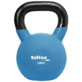 Softee Neoprene 24kg Kettlebell Blauw 24 kg