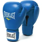 Everlast Amateur Competition Fight Artificial Leather Boxing Gloves Blauw 10 oz