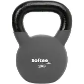 Softee Neoprene 20kg Kettlebell Zwart,Grijs 20 kg