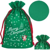 Springos Kerstzak | Cadeautas | Groen/Wit