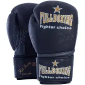 Fullboxing Ciclon Leather Boxing Gloves Zwart 14 oz