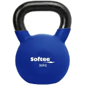 Softee Neoprene 36kg Kettlebell Blauw,Zwart 36 kg