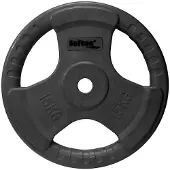 Softee Rubber Coated 15kg Plate Zwart 15 kg