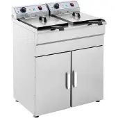 Royal Catering Elektrische friteuse - 2 x 16 liter - 400 V - onderkast