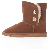 Gooce Boots 'Bella' bruin / goud / zwart / wit