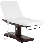 Physa Schoonheidsbed - 3 motoren - 300 W - 200 x 75 x 66 - 91 cm - 175 kg - Wit / bruin