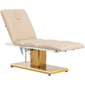 Physa Behandelstoel - 3 motoren - 300 W - 190 x 65 x 60 - 76 cm - 200 kg - beige/goud