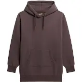 Superdry Tattoo Hoodiejurk met Stras Zwart Grootte: 34-36